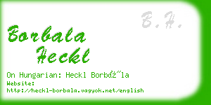 borbala heckl business card